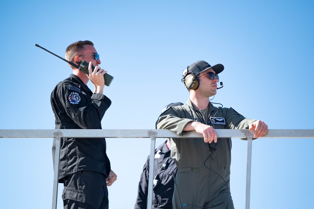 The F-16 Viper Demo Team takes on the Heritage Flight Training Course