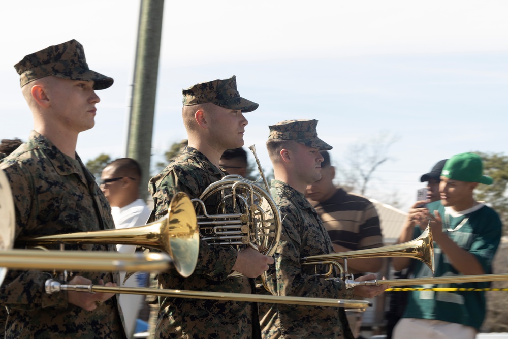 U.S. Marines and Families of 10th Marine Regiment, 2d Marine Division, Celebrate Mardi Gras
