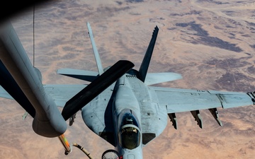 Mind the hornet’s nest: U.S. Navy Super Hornets soar over CENTCOM AOR