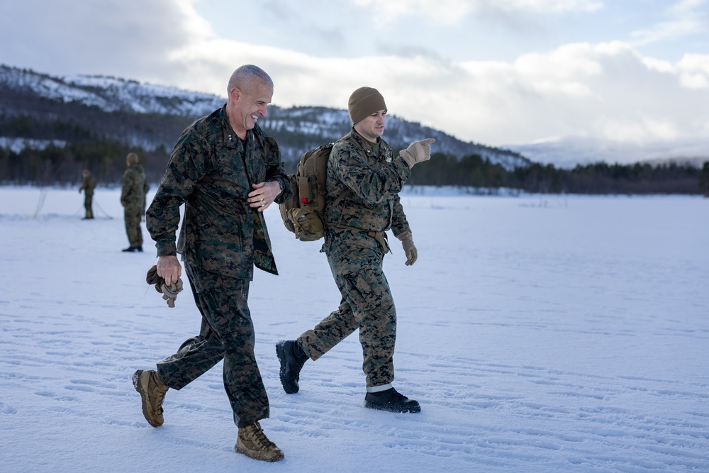 Exercise Joint Viking 25: 2d Marine Division Leadership Visits Marines and Sailors Participating in Exercise JV25