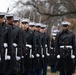 Military Funeral Honors with Funeral Escort are Conducted for U.S. Marine Corps Lt. Gen. Norman Smith in Section 55