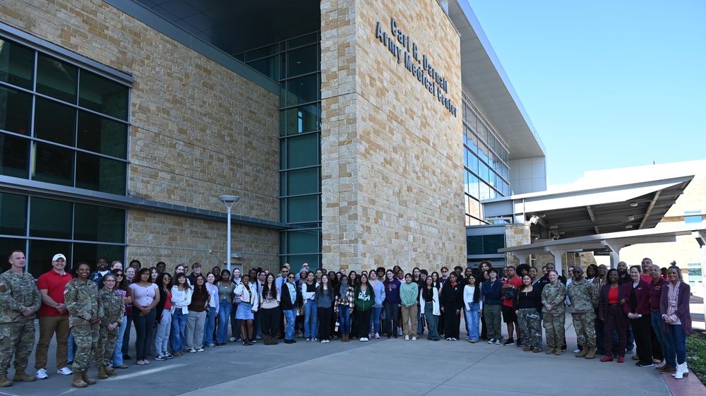 Fort Cavazos high school students learn what medical professionals do at an Army hospital