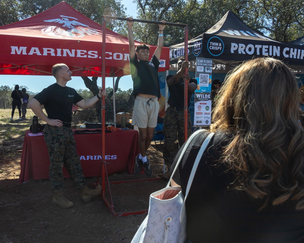 Recruiting Station Austin Marines set up a booth at Tough Mudder