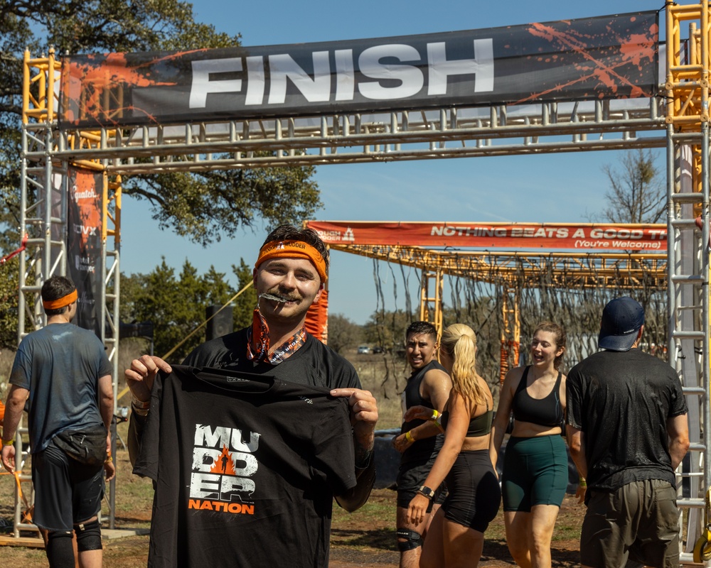 Recruiting Station Austin Marines set up a booth at Tough Mudder