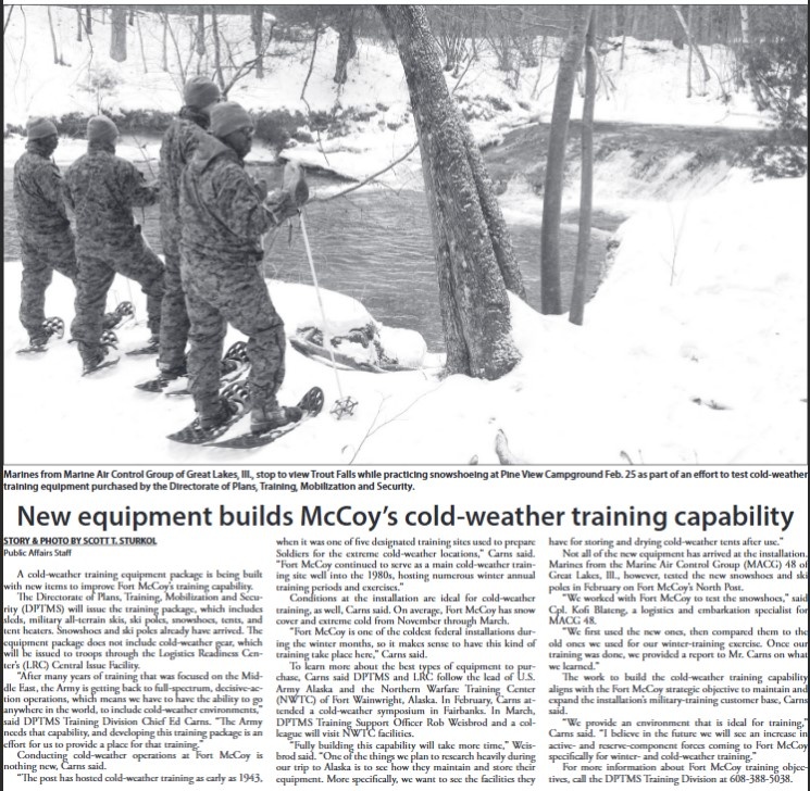 This Month in Fort McCoy History — March