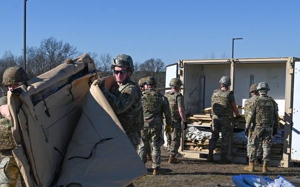 Building tents for the CRI