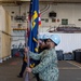 USS Ronald Reagan (CVN 76) Sailors conduct honor guard practice