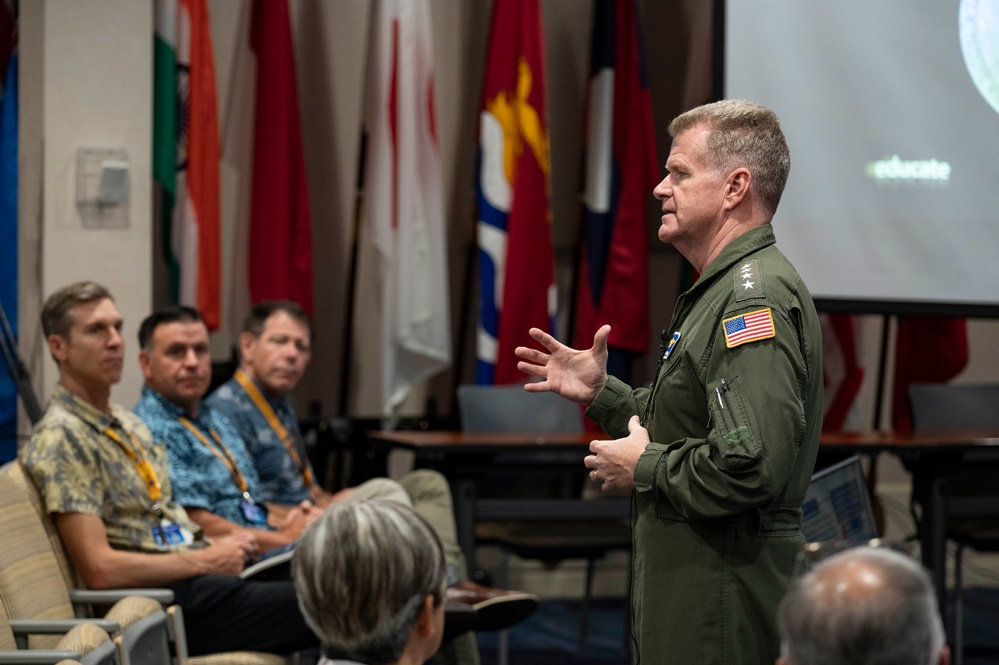 Title: USINDOPACOM commander addresses Comprehensive Security Cooperation 25-1 Course participants