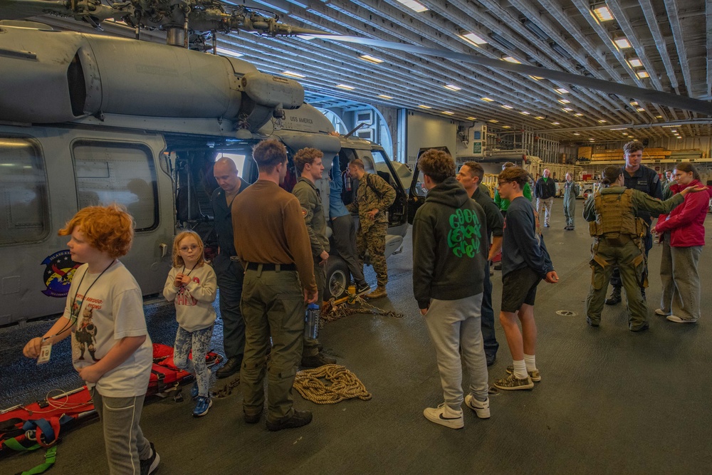 USS America (LHA 6) Hosts Tiger Cruise