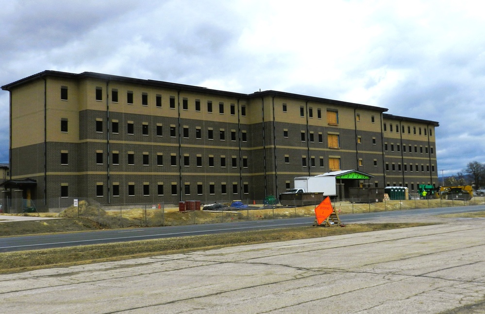 South Barracks Project at Fort McCoy reaches 75 percent complete as March 2025 begins