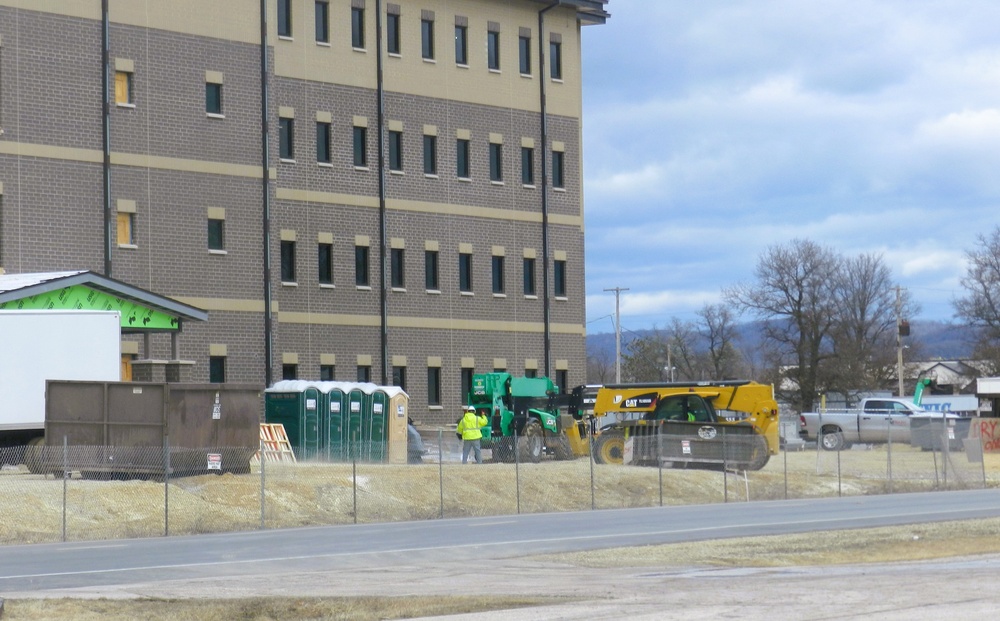 South Barracks Project at Fort McCoy reaches 75 percent complete as March 2025 begins