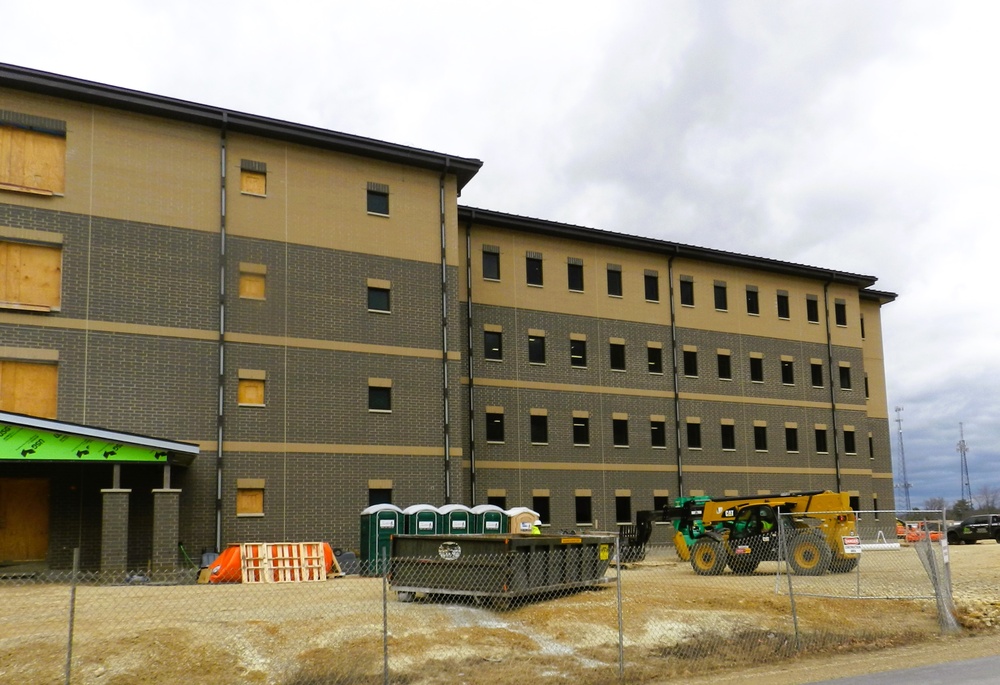 South Barracks Project at Fort McCoy reaches 75 percent complete as March 2025 begins