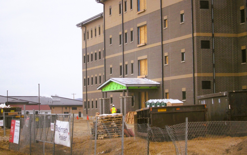 South Barracks Project at Fort McCoy reaches 75 percent complete as March 2025 begins