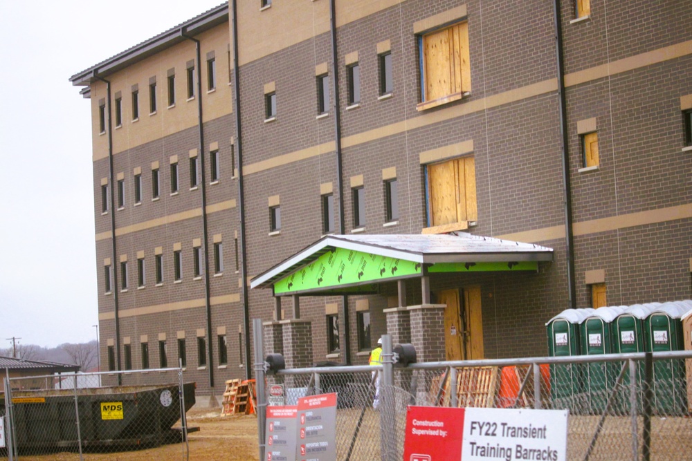 South Barracks Project at Fort McCoy reaches 75 percent complete as March 2025 begins