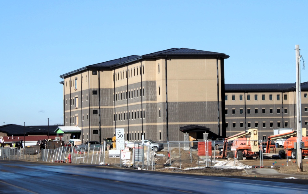 South Barracks Project at Fort McCoy reaches 75 percent complete as March 2025 begins