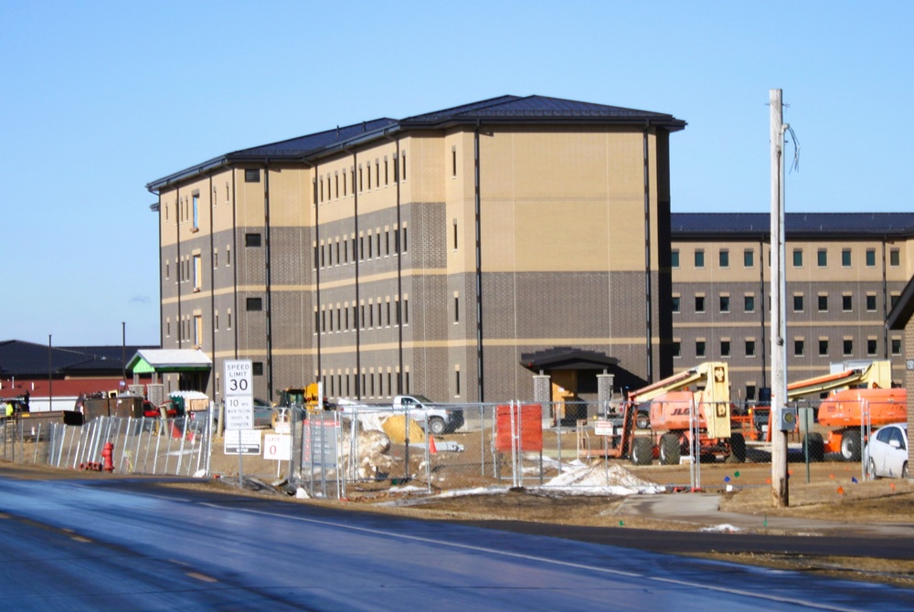 South Barracks Project at Fort McCoy reaches 75 percent complete as March 2025 begins