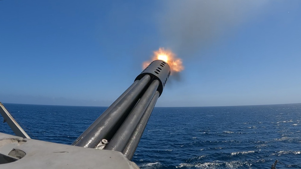 DDG 105 CONDUCTS Close-In Weapon System Shoot Drill