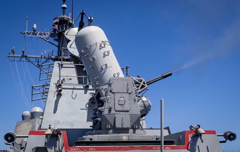 DDG 105 Conducts Close-In Weapon System Shoot Drill