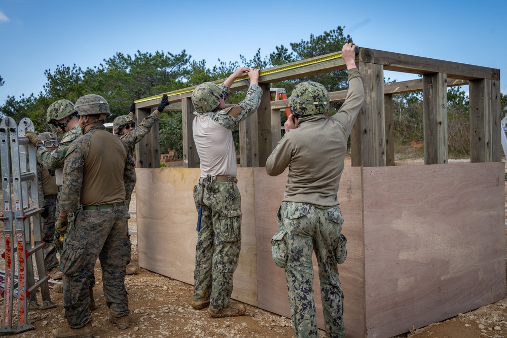 Seabees and Marines Team Up for Tactical Bunker Build During Exercise Iron Fist