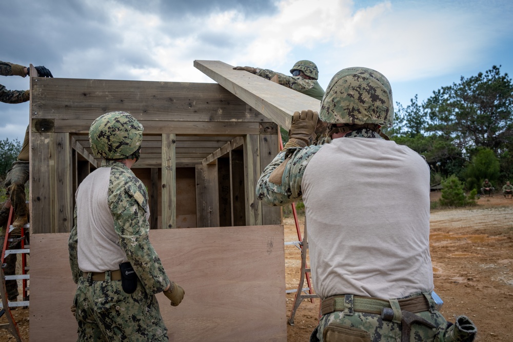 Seabees and Marines Team Up for Tactical Bunker Build During Exercise Iron Fist