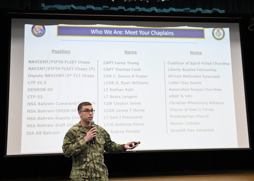 NAVCENT Hosts Mental Health Campaign at NSA Bahrain