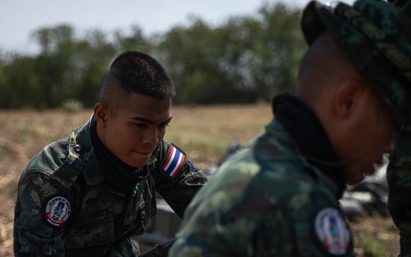 Members of the Royal Thai Armed Forces prepare for a Stinger/Starstreak engagement near Lop Buri, Thailand