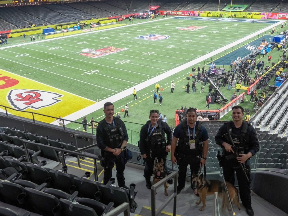 US Coast Guard K-9 Teams Secure Super Bowl LIX