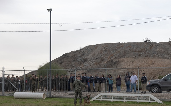 Marine Junior ROTC visit