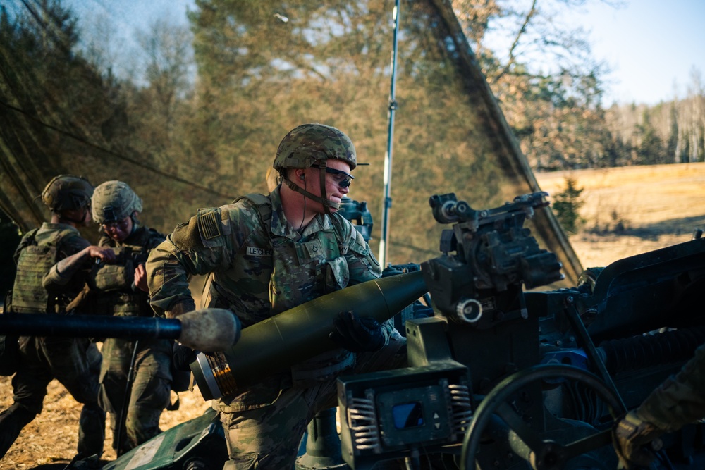 U.S. Army platoons certify in fire support and field artillery