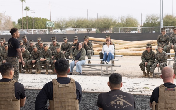 Marine Junior ROTC visit