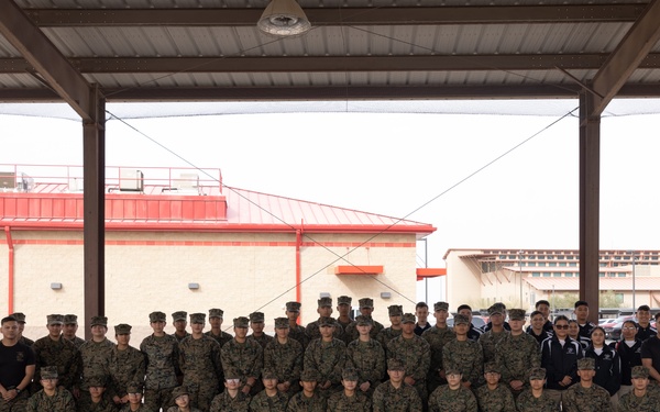 Marine Junior ROTC visit