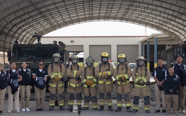 Marine Junior ROTC visit