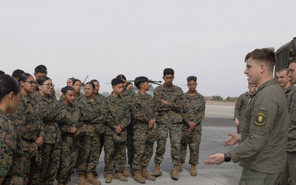 Marine Junior ROTC visit
