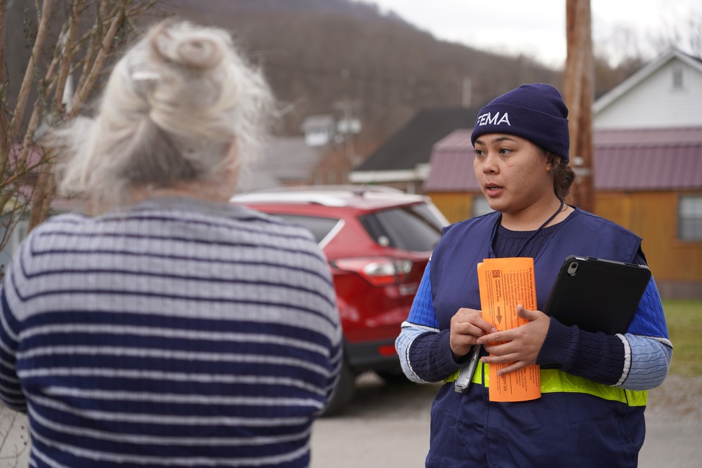 FEMA’s Disaster Survivor Assistance Crews Canvass Neighborhoods of Jenkins, KY Following Recent Flooding&amp;#xA;