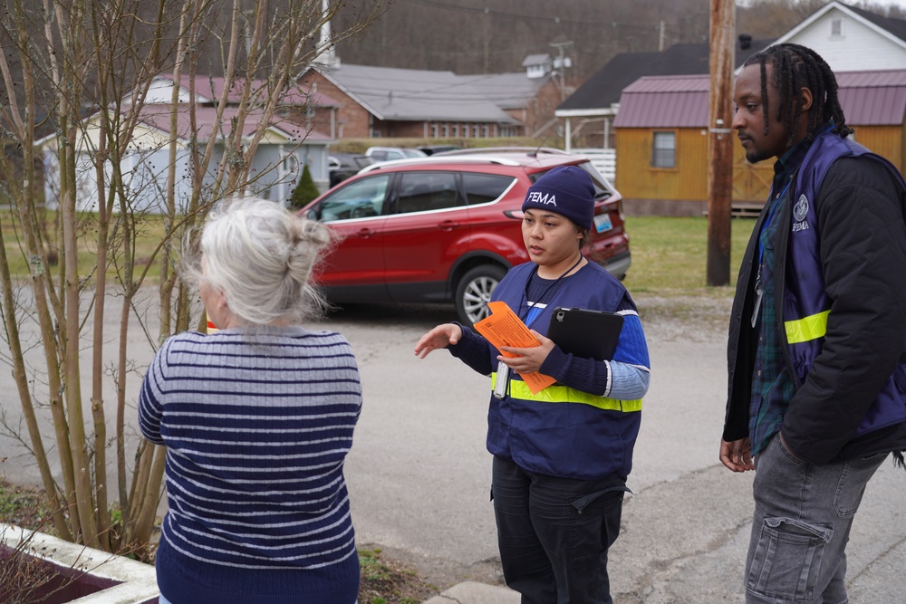 FEMA’s Disaster Survivor Assistance Crews Canvass Neighborhoods of Jenkins, KY Following Recent Flooding&amp;#xA;