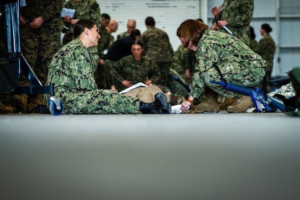 Joint force medics hone combat medic skills during Operation Blue Horizon