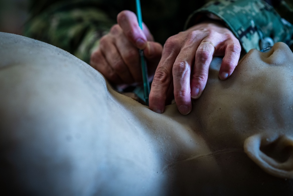 Joint force medics hone combat medic skills during Operation Blue Horizon