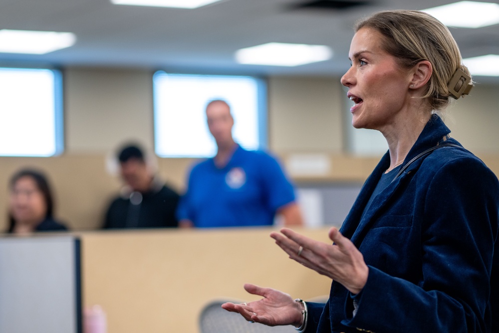 Honorary commanders tour 927th ASTS during Operation Blue Horizon