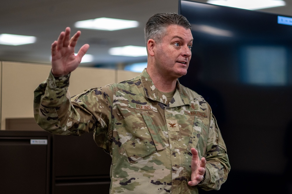 Honorary commanders tour 927th ASTS during Operation Blue Horizon
