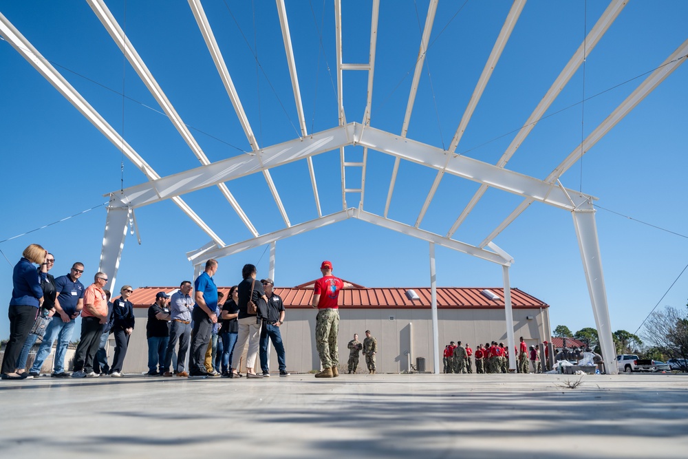 Honorary commanders tour 927th ASTS during Operation Blue Horizon