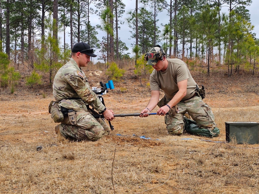 Army, Air Force Explosive Ordnance Disposal technicians train to defeat explosive drones