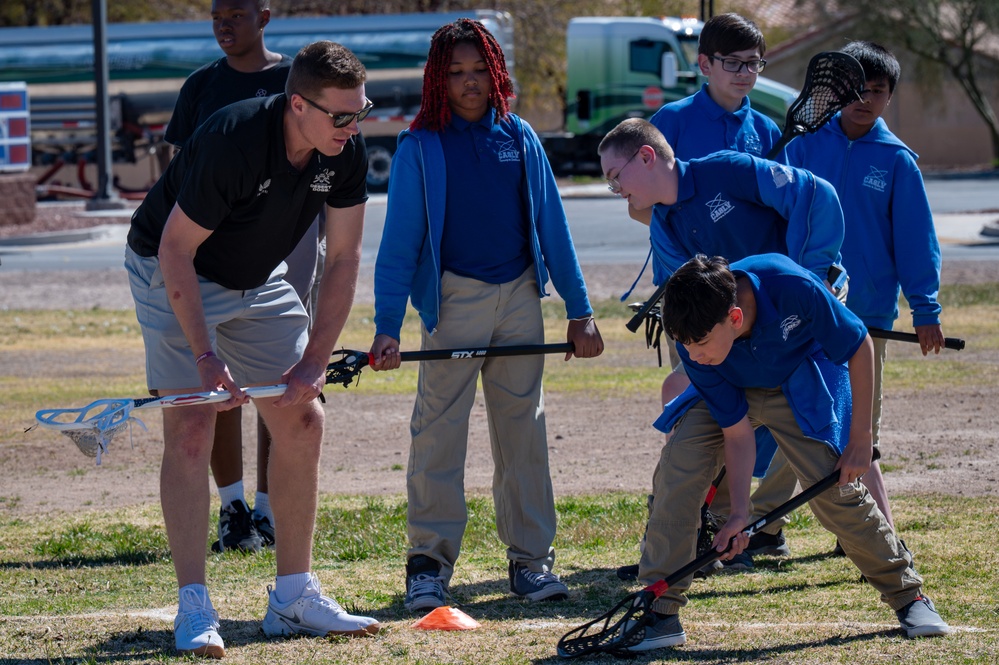 Las Vegas Desert Dogs visit Nellis AFB
