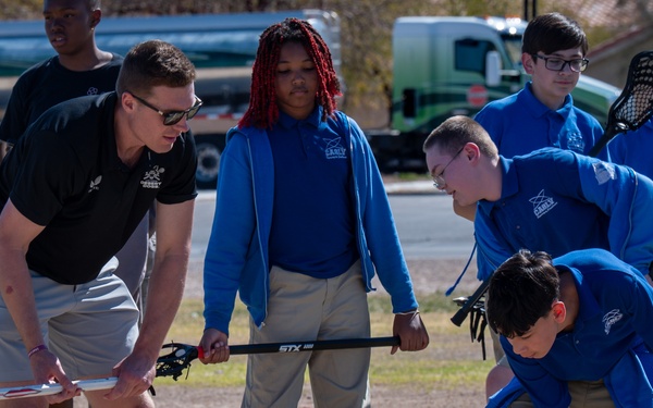Las Vegas Desert Dogs visit Nellis AFB