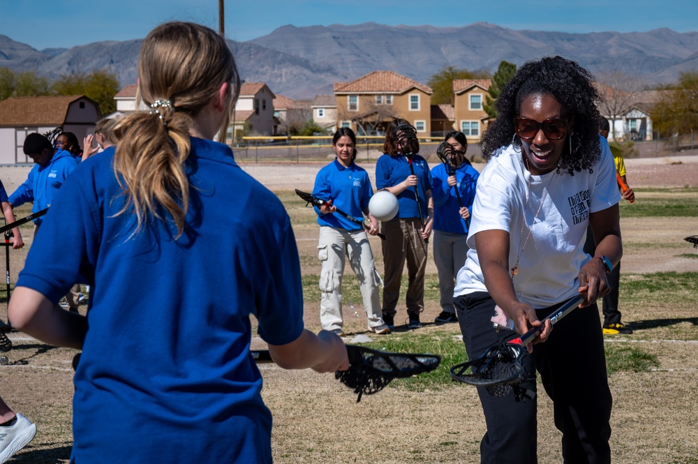 Las Vegas Desert Dogs visit Nellis AFB