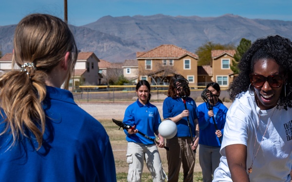 Las Vegas Desert Dogs visit Nellis AFB