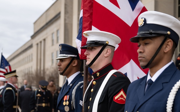 SD Hegseth Hosts Bilateral Exchange with UK Secretary of State for Defense