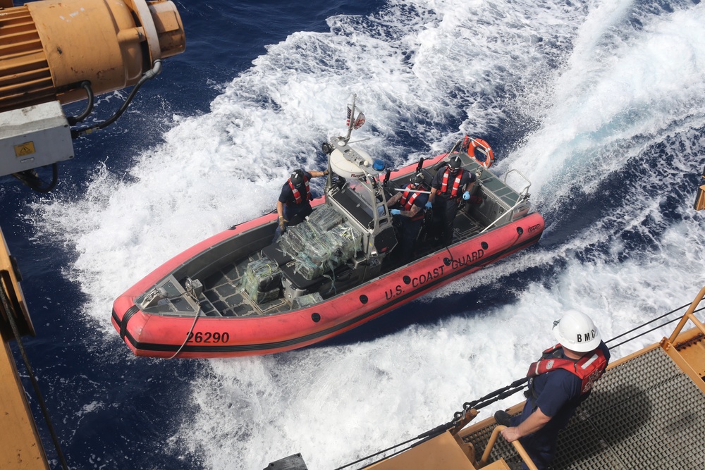 Coast Guard offloads over $141 million in illicit drugs interdicted in Caribbean Sea