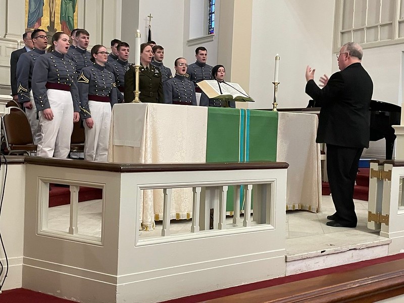 Cadet Choir joins Fort Meade Sunday Service