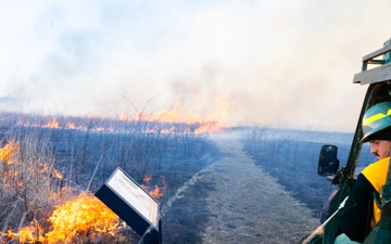 Where Flight Took Off, Fire Now Soars: Huffman Prairie's Prescribed Burn