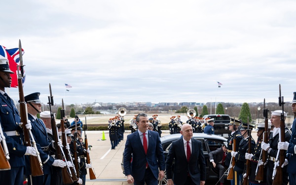 SD Hegseth Hosts Bilateral Exchange with UK Secretary of State for Defense